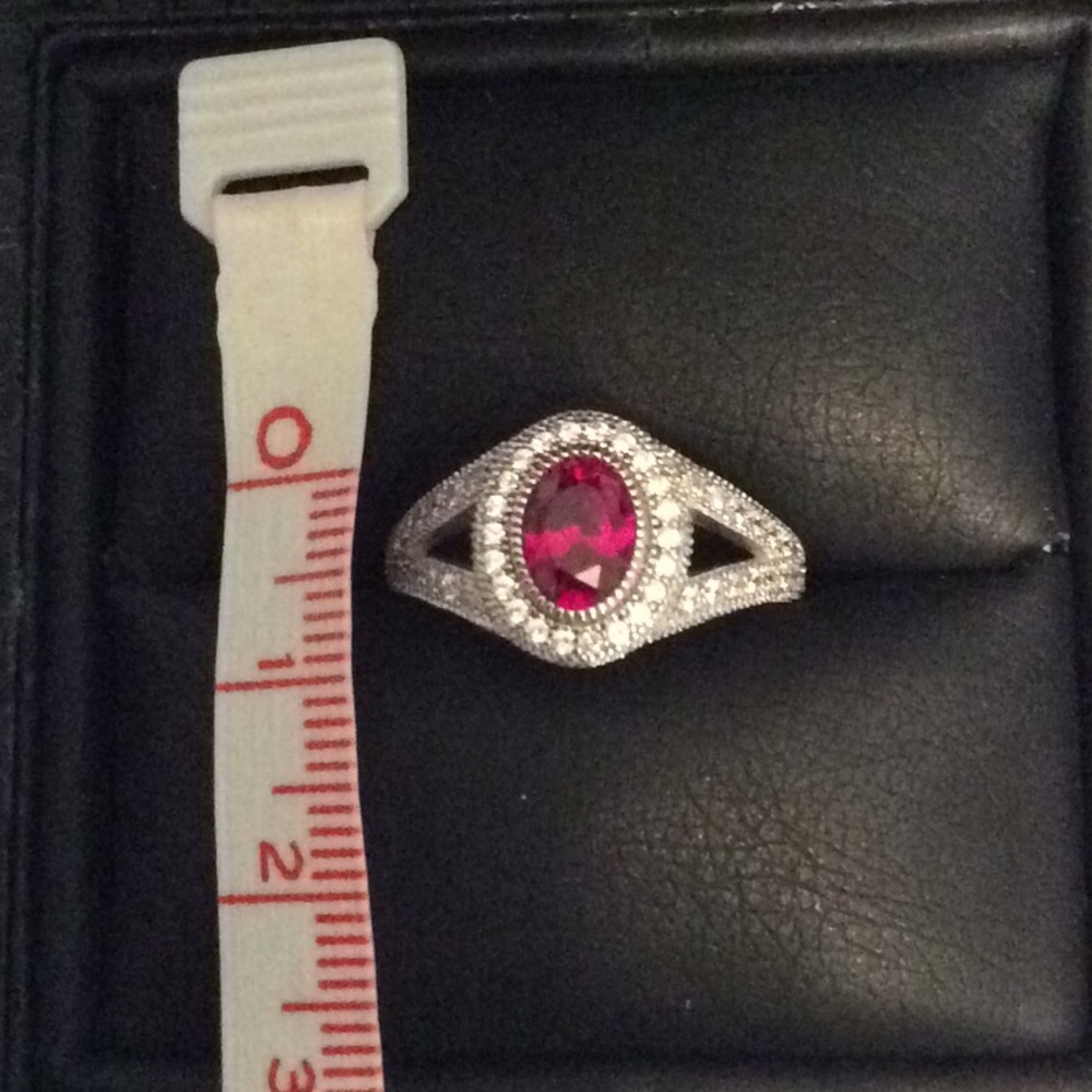 Ruby Cocktail Ring Size 5 - Picture 7 of 8
